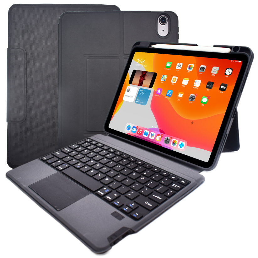 iPad Keyboard Case for iPad Pro/ air 2024 iPad Cover with Keyboard Built-in Touchpad & Pencil Holder 